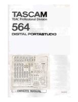 Tascam 564 - Owners Manual